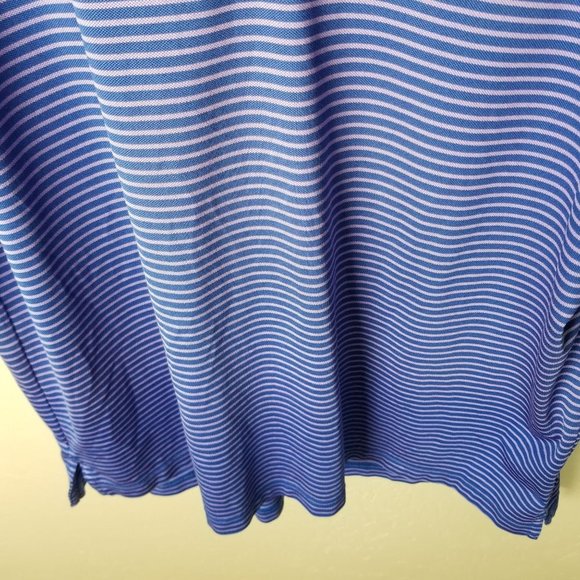 Peter Millar Summer Comfort Men's L Blue Striped S - Picture 3 of 9